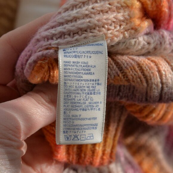 Rebecca Minkoff Cotton Blend Knit Rainbow Stripe Sweater Sz XS - Picture 6 of 7